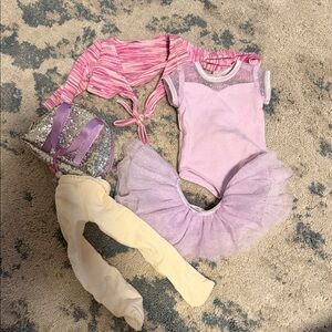 American Girl Pink and Purple Dress-Up ballerina set